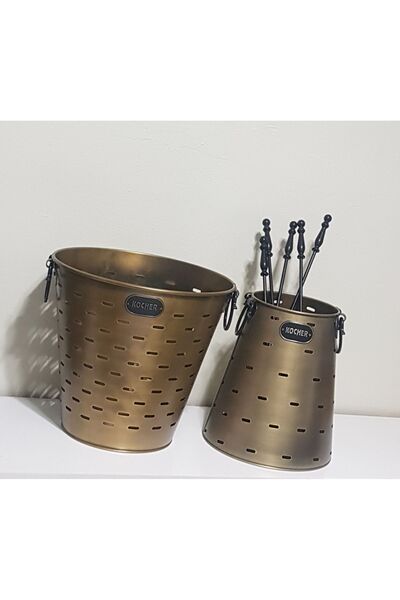KOCHER Şömine Seti 2024 New antik gold 40 cm