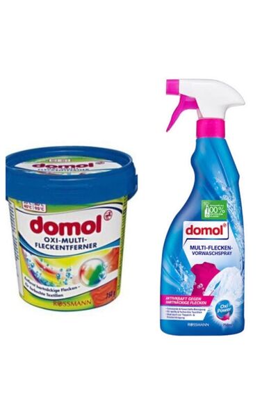 DOMOL Leke Çıkarıcı Sprey Yıkama Öncesi Oxi Güç & Renklilere Özel Leke Çıkarı...