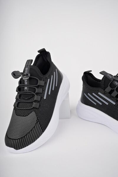 MUGGO Lupin Garantili Günlük Unisex Çocuk Bağcıklı Rahat Sneaker Spor Ayakkabı