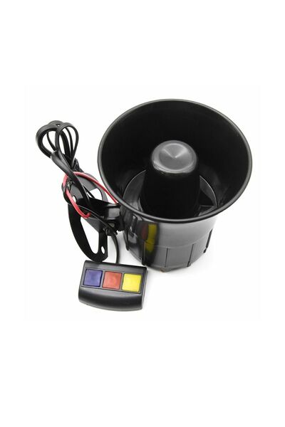 XMOD Mini Siren Motosiklet Uyumlu 3 Tuşlu Kablolu 12v
