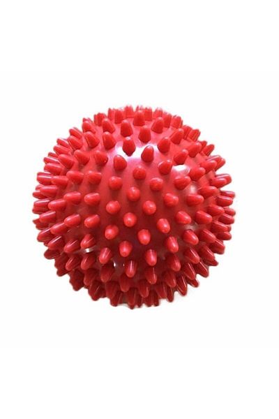 Canderel Pilates Massage Ball 8 Cm Blue Spiky Massage Ball Hand Back Body Cardio Exercise Plates Round Ball