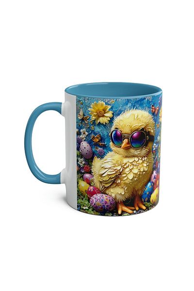 DUBLEMETRE Fancy Chick Mug Cup Print