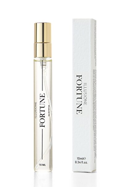ILLUSIONE FRAGRANCE Fortune Edp Kadın Seyahat Boy Parfüm 10ml | Vanilya-çiçeksi-amber | Narenciye, Paçuli, Sedir, Sandal