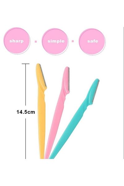 DOVİHOME Facial Razor and Eyebrow Razor Women's Razor Hair Removal Set of 3