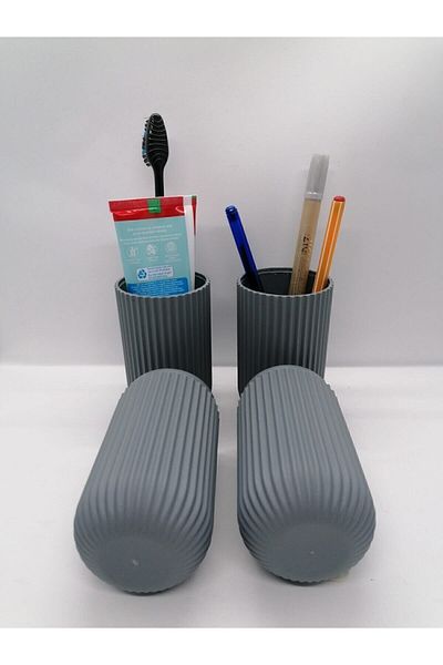 YEŞİLHAN Leon Life Toothbrush, Glasses and Pen Storage Container (1 Pc)
