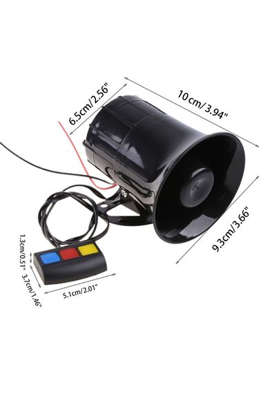 XMOD Mini Siren Motosiklet Uyumlu 3 Tuşlu Kablolu 12v