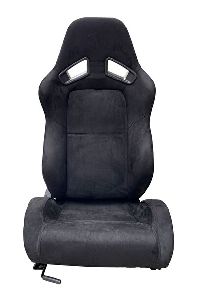 Mega Oto Market سيات سبورت الكانتارا سويدي اسود 1 طقم 2 قطعة