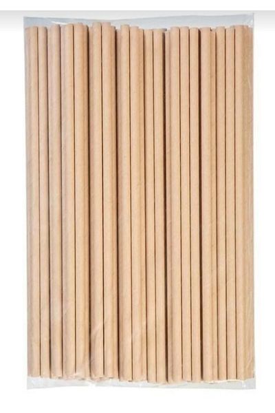 Alabata 100 Pieces Kraft Paper Straws - 8*197mm