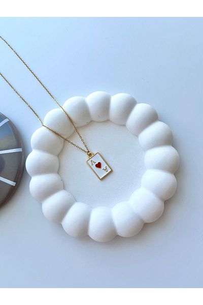 PAMİR As Card Steel Trophy Necklace