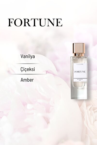 ILLUSIONE FRAGRANCE Fortune Edp Kadın Seyahat Boy Parfüm 10ml | Vanilya-çiçeksi-amber | Narenciye, Paçuli, Sedir, Sandal