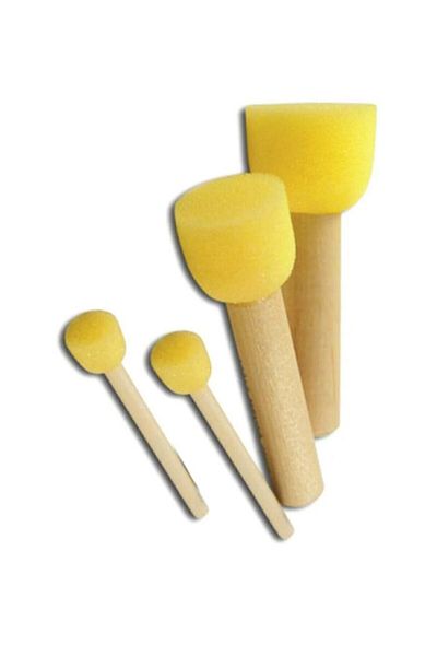 Elif Sponge Pompom Brush Pad 4 Pcs