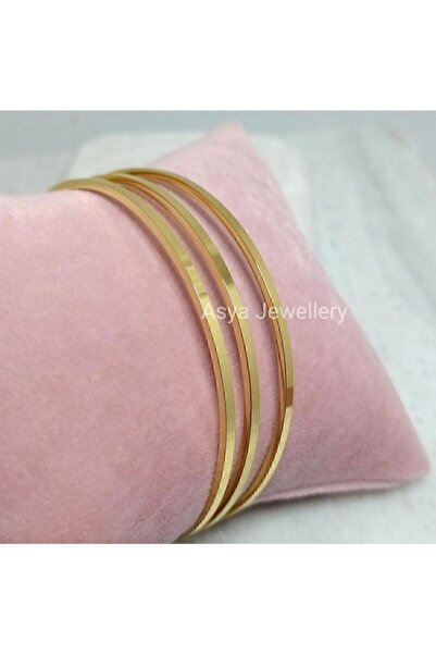 Asya Jewellery Paslanmaz Çelik Kibrit Çöpü Model Ince Ajda Bilezik (adet Fiyatıdır)