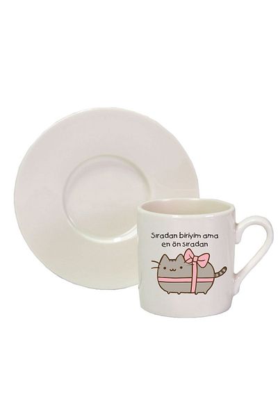 Hediyenza 1 Turkish Coffee Cup - I'm a Ordinary One, First Ordinary Gift Design Printed