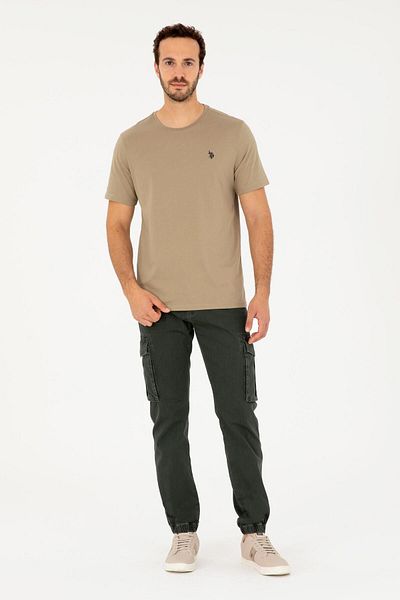 U.S. Polo Assn. Παντελόνι U.S. POLO Ανδρικό Jogger Fit Cargo - Τζιν, Τσέπη, G081SZ080.000.1822912 Oswalda 027 Khaki