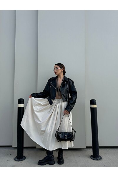 Mojeva Luce Black Premium Ρυθμιζόμενη Ζώνη Vintage Δερμάτινη Γυναικεία Τσάντα Χεριού και Ώμου