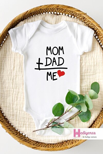 Hediyenza بدلة وبدلة أطفال مطبوعة نصف كم من Mom & Dad + Me