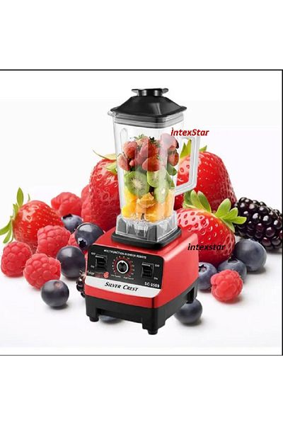 Silver Crest Professional 6000watt 2.5lt Cafe Bar Double Jug Belender Ice Crusher Grinder PRO