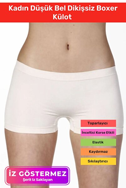 Carlburn Sezon nou - Slip boxer fără cusături, cu talie joasă, care nu lasă urme