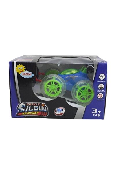 Duman Lighted Green Crazy Acrobat Remote Control Car