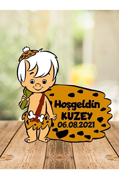 Melek Atölye Bebek Çocuk Özel Gün Doğum Günü Ahşap Magnet Bambam 20 Adet