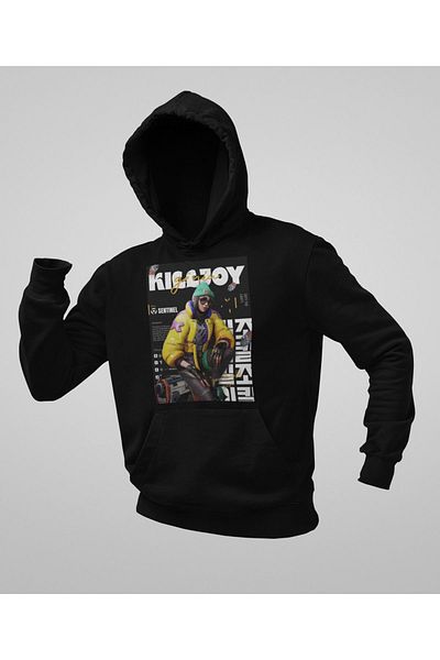 SEVBANO Unisex Oversize Sentinel Kiilljoy Printed Hoodie