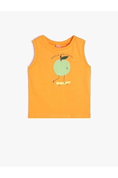 Koton Baby Boy Printed Cotton Undershirt