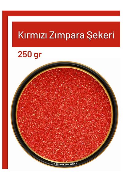 TOS The Organic Spices 250 g Red Sanding Sugar - Red Sanding Sugar