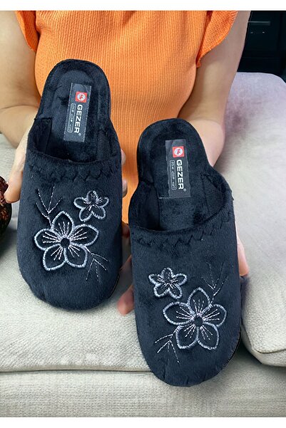 GEZER Παντόφλες Πετσέτας Κεντημένες Προσωπικότητας