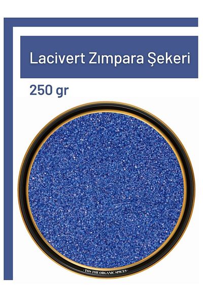 TOS The Organic Spices 250 g Dark Blue Sanding Sugar - Dark Blue Sanding Sugar