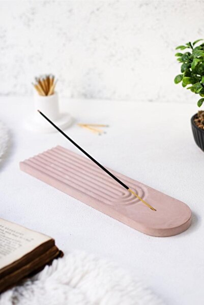 LALEZEN HOME Pudra Kahve Şık Dekoratif Tütsülük (5 Adet Tütsü Çubuğu)