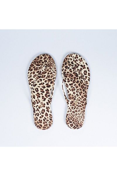Tkees Tk-2081 Women's Leopard Flip Flops