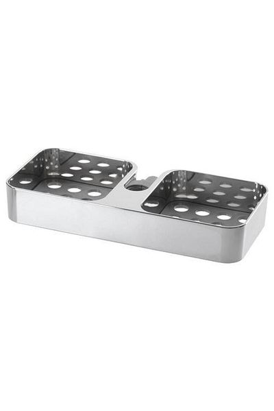 IKEA Σχάρα ντους, επιχρωμιωμένο 25x4 cm Ράφι αξεσουάρ μπάνιου