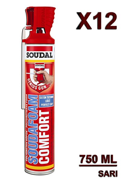 Soudal Soudafoam Comfort Köpük 750 ML (12 Adet)