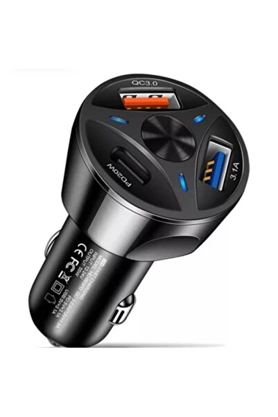 Genel Markalar Hızlı Şarj Destekli 3.0 Oto Çakmaklık Şarj Aleti Apple Iphone ...