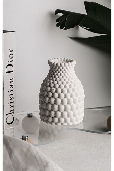 LALEZEN HOME Διακοσμητικό βάζο Sax Color Honeycomb