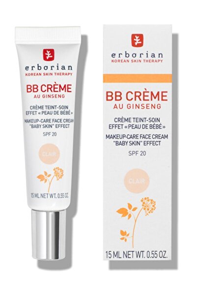 erborian BB Crème Au Ginseng - Baby Skin Effect Makeup-Care Face CreamSPF20+ ...