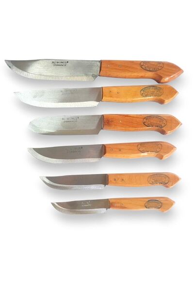 ALİBEYAVM Kurban Et Bıçak Seti Ali Umuş 6 Lı Mutfak Seti Hediyelik Çeyizliksu...