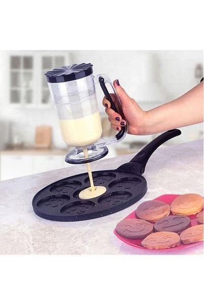 Timex Pancake Batter Dispenser Practical Measured Dough Dispenser Portioner Pancake Crepe Muffin Easy Pouring Container