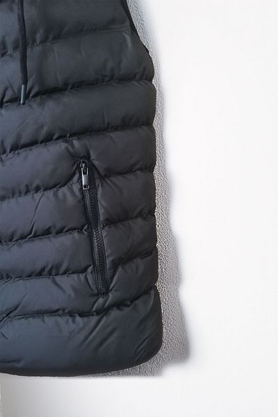 modacix Black Slimfit Men's Puffer Vest