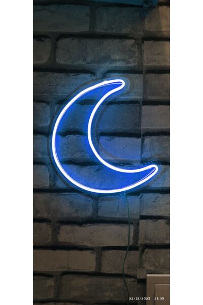 Erdem neon led Ay hilal neon led gece lambası çocuk odası Genç odasi