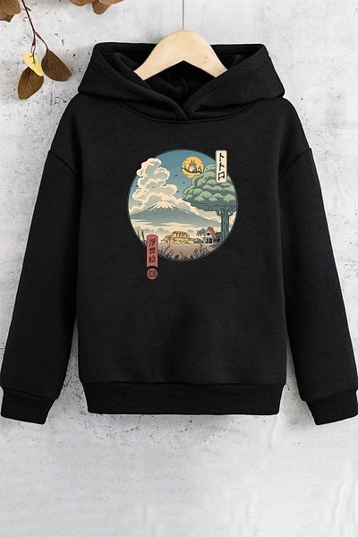 uyguntarz Детски суичър с щампа Ukiyo E