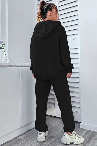 uyguntarz Unisex-Trainingsanzug-Set mit schimmerndem Aufdruck