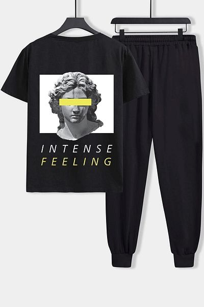uyguntarz Σετ φόρμας 2 τεμαχίων Unisex Aesthetic Printed