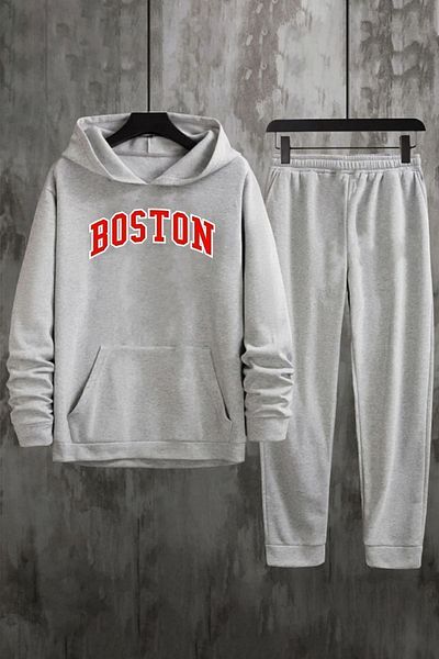 uyguntarz Σετ φόρμας Unisex Boston Printed