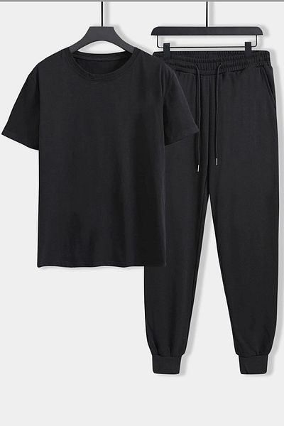 uyguntarz Unisex Κάνε τα πράγματα που σε κάνουν ευτυχισμένο Σετ φόρμας 2 τεμαχίων με στάμπα