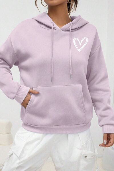 uyguntarz Світшот з принтом серця в стилі унісекс