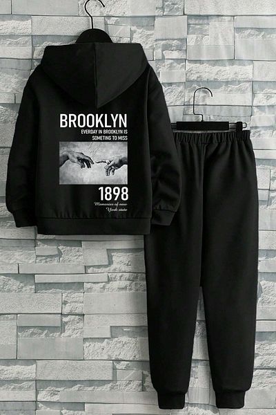 uyguntarz Bedruckter 1898 Brooklyn-Trainingsanzug für Kinder