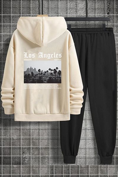 uyguntarz Σετ φόρμας Unisex Los Angles printed