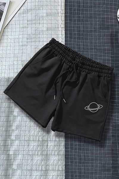 trendypassion Σχέδιο εμπριμέ βαμβακερό Unisex χτενισμένο βαμβακερό σορτς