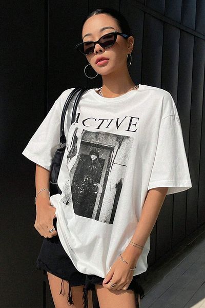 uyguntarz Μπλουζάκι Unisex Active Printed Oversize